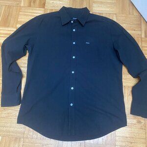 Brixton Men's Long Sleeve Button Up - Black Oxford Shirt